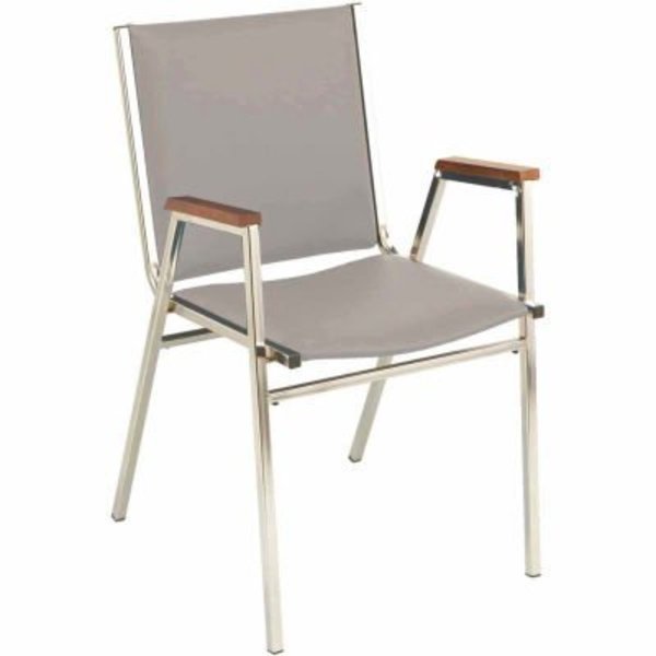 KFI Stack Chair With Arms - Vinyl -2